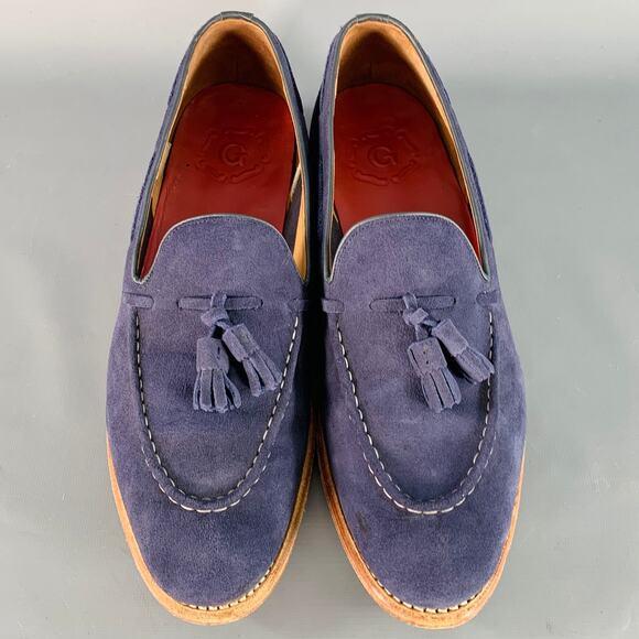GRENSON Size 12 Scottie Navy Suede Tassel Moccasin Loafer main image 10